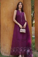 Unstitched 3-PC Lawn Eid Luxury Handwork Laserkari Noor By Saadia Asad D2-A