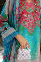 CP5-02 | 3Pc Unstitched Suit Printed Lawn Collection Vol-01 C-Print By Charizma