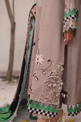 CVW4-02 | 3Pc Unstitched Suit Winter Embroidered Linen Shawl Virsa By Charizma