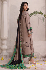 CVW4-02 | 3Pc Unstitched Suit Winter Embroidered Linen Shawl Virsa By Charizma