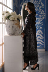 CVW4-01 | 3Pc Unstitched Suit Winter Embroidered Linen Shawl Virsa By Charizma