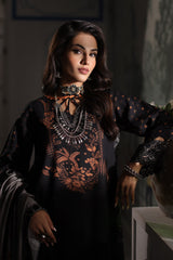CVW4-01 | 3Pc Unstitched Suit Winter Embroidered Linen Shawl Virsa By Charizma