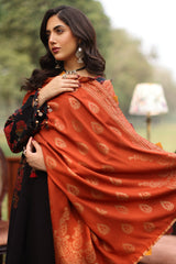 SPW4-08 | 3Pc Unstitched Suit Winter Printed Linen Signature Print By Charizma