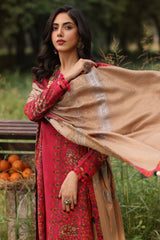 SPW4-09 | 3Pc Unstitched Suit Winter Printed Linen Signature Print By Charizma