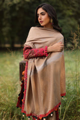 SPW4-09 | 3Pc Unstitched Suit Winter Printed Linen Signature Print By Charizma