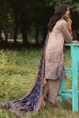 SPW4-06 | 3Pc Unstitched Suit Winter Printed Linen Signature Print By Charizma