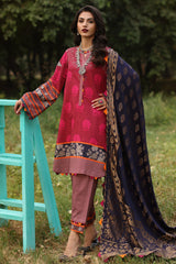 SPW4-02 | 3Pc Unstitched Suit Winter Printed Linen Signature Print By Charizma