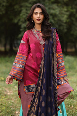 SPW4-02 | 3Pc Unstitched Suit Winter Printed Linen Signature Print By Charizma