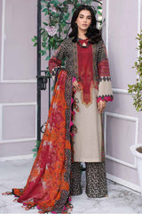 3-Pc Charizma C Print Printed Lawn With Printed Chiffon Dupatta CP4-03