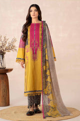 3-Pc Charizma C Print Printed Lawn With Printed Chiffon Dupatta CP4-08