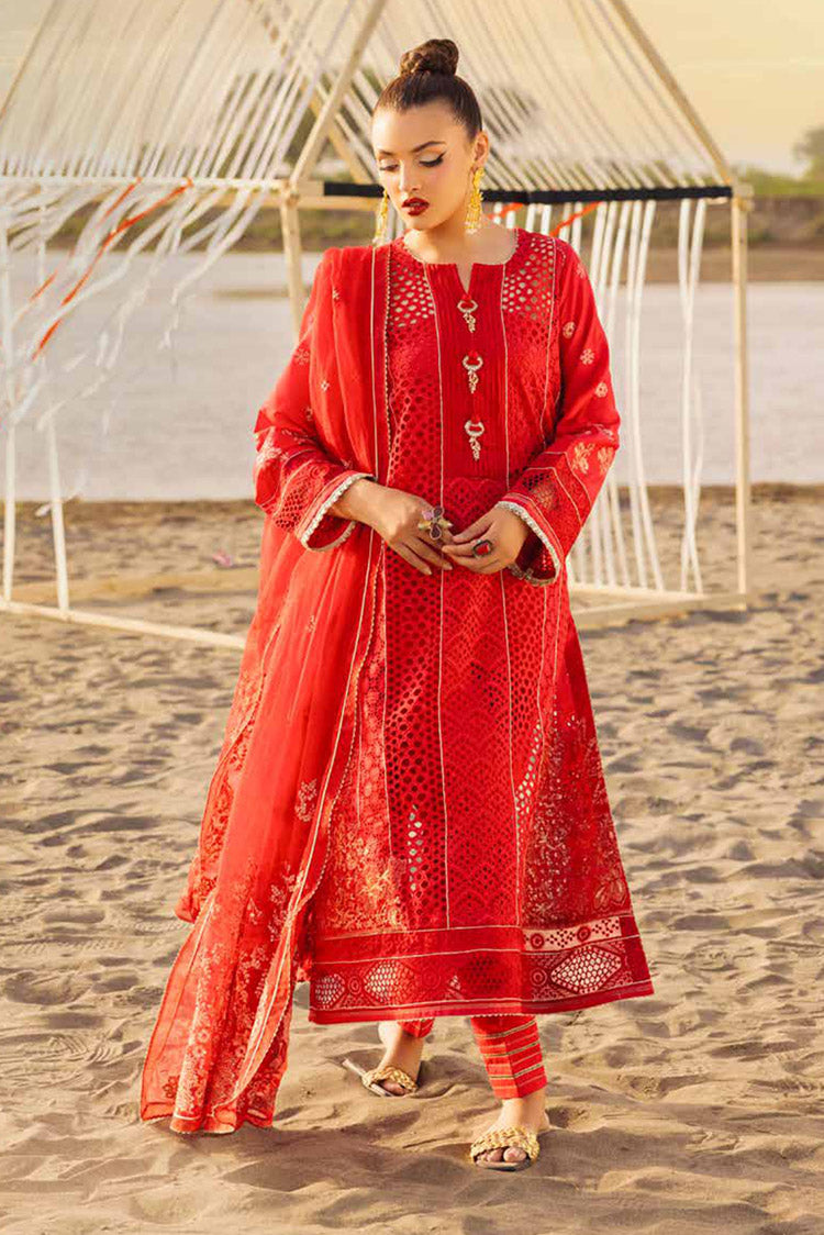 MPEC 2022 | 3PC Unstitched Lawn Suit Embroidered Premium Luxury By Muscari