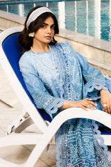 Unstitched 3-PC Emb Lawn Aafreen Chunri By Riaz Arts | AF-197