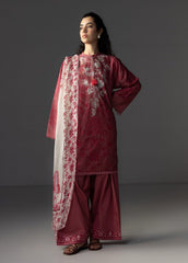 3-PC Unstitched Emroidered Lawn Coco By Zara Shahjahan | AVIONA-3B