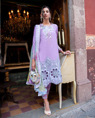 3-PC Unstitched Embroidered Lawn Odessey By Mushq | Ailyn
