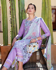 3-PC Unstitched Embroidered Lawn Odessey By Mushq | Ailyn