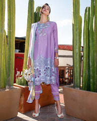 3-PC Unstitched Embroidered Lawn Odessey By Mushq | Ailyn
