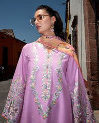 3-PC Unstitched Embroidered Lawn Odessey By Mushq | Alba
