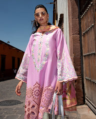 3-PC Unstitched Embroidered Lawn Odessey By Mushq | Alba