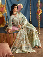 Amalia | 3Pc Unstitched Suit Luxury Lawn 25 Husn e Jahan By Mahnur