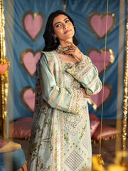 Amalia | 3Pc Unstitched Suit Luxury Lawn 25 Husn e Jahan By Mahnur