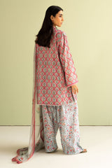 Amaya-10B | 3Pc Unstitched Suit Prints Lawn Coco By Zara Shahjahan