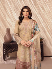 Z-1010 | 3Pc Unstitched Suit Embroidered Luxury Lawn Andaaz By Ramsha