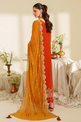 3-PC Usntitched Embroidered Chiffon Noore By Imrozia Serene | SIRA