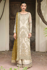 3-PC Unstitched Embroidered Organza Luxury Formals By Imrozia | I-229 ROHMA