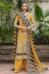 3-PC Unstitched Embroidered Organza Luxury Formals By Imrozia | I-230 ZAREHA