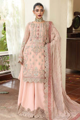 3-PC Unstitched Embroidered Organza Luxury Formals By Imrozia | I-235 ELNAZ
