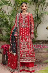 3-PC Unstitched Embroidered Organza Luxury Formals By Imrozia | I-231 SAROSH