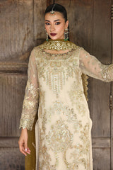 3-PC Unstitched Embroidered Organza Luxury Formals By Imrozia | I-229 ROHMA