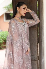 3-PC Unstitched Embroidered Organza Luxury Formals By Imrozia | I-233 NAIRA