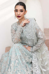 3-PC Unstitched Embroidered Organza Luxury Formals By Imrozia | I-238 ZYLAH