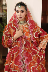 3-PC Unstitched Embroidered Organza Luxury Formals By Imrozia | I-234 ZARMIN