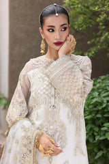 3-PC Unstitched Embroidered Organza Luxury Formals By Imrozia | I-236 LIYANA