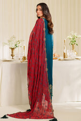 3-PC Usntitched Embroidered Chiffon Noore By Imrozia Serene | LYRA