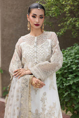 3-PC Unstitched Embroidered Organza Luxury Formals By Imrozia | I-236 LIYANA