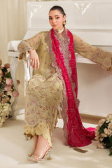 3-PC Usntitched Embroidered Chiffon Noore By Imrozia Serene | DHALIA