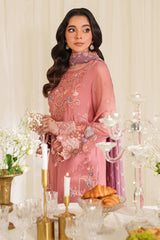 3-PC Usntitched Embroidered Chiffon Noore By Imrozia Serene | LUNA