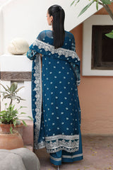 3-PC Unstitched Embroidered Organza Luxury Formals By Imrozia | I-232 AZURA