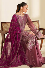 3-PC Usntitched Embroidered Chiffon Noore By Imrozia Serene | SYLVI