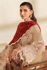 3-PC Usntitched Embroidered Chiffon Noore By Imrozia Serene | ZYNE