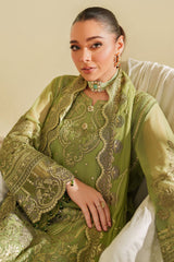 3-PC Usntitched Embroidered Chiffon Noore By Imrozia Serene | MYRA
