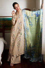 Unstitched 3-PC Embroidered Lawn Satori by Zara Shahjahan Asa-5A