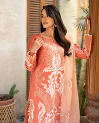 3-PC Unstitched Embroidered Lawn Astoria By Mushq | Avienne