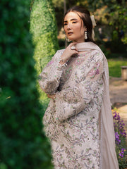 3-PC Unstitched Printed Lawn Suit By Parishay | BLOOM-05