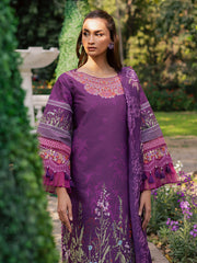 3-PC Unstitched Printed Lawn Suit By Parishay | BLOOM-07