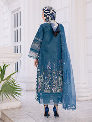 3-PC Unstitched Printed Lawn Suit By Parishay | BLOOM-08