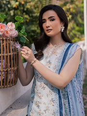 3-PC Unstitched Printed Lawn Suit By Parishay | BLOOM-10